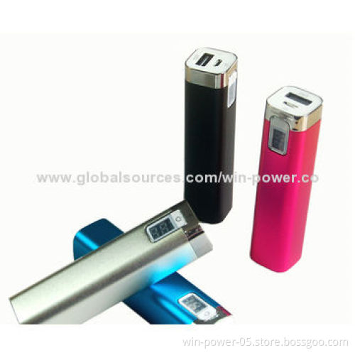 Aluminum Super A Grade Power Banks with 2,600mAh CapacityNew
